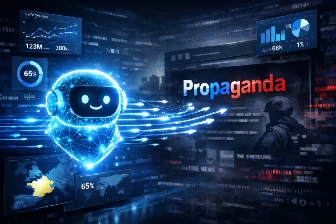 300,000 Views: AI Chatbot Traffic to Russian Propaganda Websites: Web Analytics Data